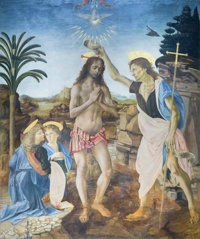 Il battesimo di Cristo da Andreea & Vinci Leonardo da (1452 1519) Verrocchio