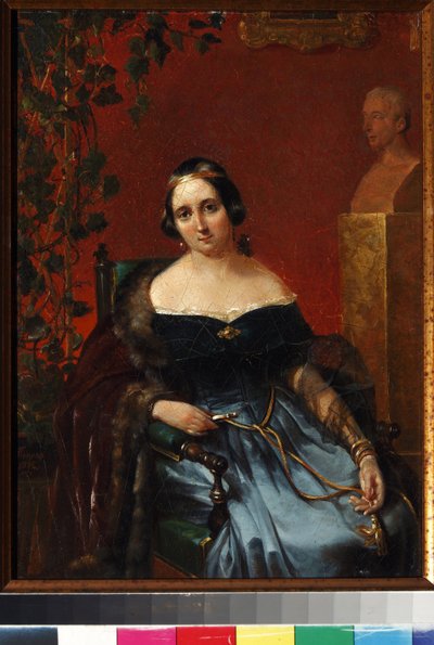 Ritratto di Anna Alexeevna Andrault da Andrei Andreevich Popov
