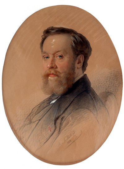 Ritratto del maresciallo della nobiltà V.Y. Tulinov, 1868 da Andrei Belloli