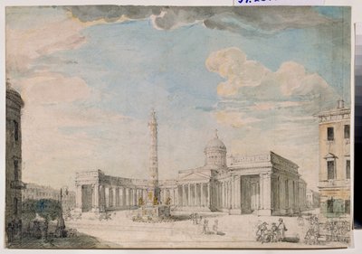 La cattedrale di Kazan a San Pietroburgo da Andrei Nikiforovich Voronikhin
