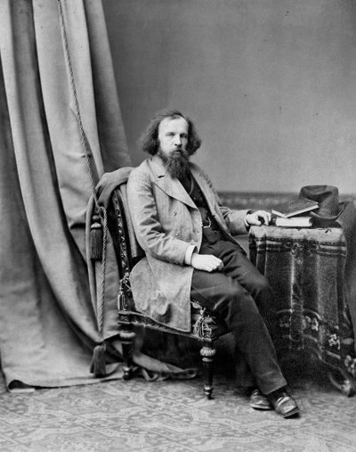 Dmitri Mendeleev, chimico russo, c1880-c1882 da Andrei Osipovich Karelin