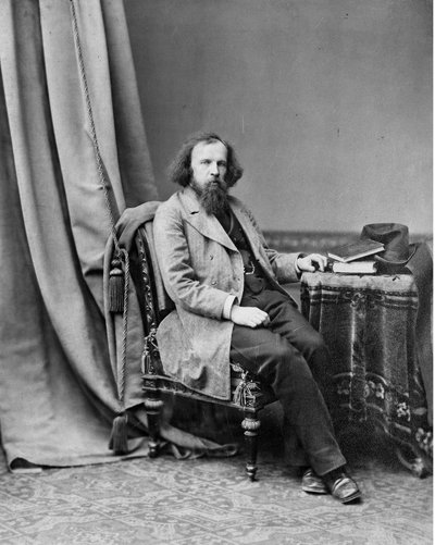 Ritratto del chimico Dmitrij Ivanovič Mendeleev da Andrei Osipovich Karelin