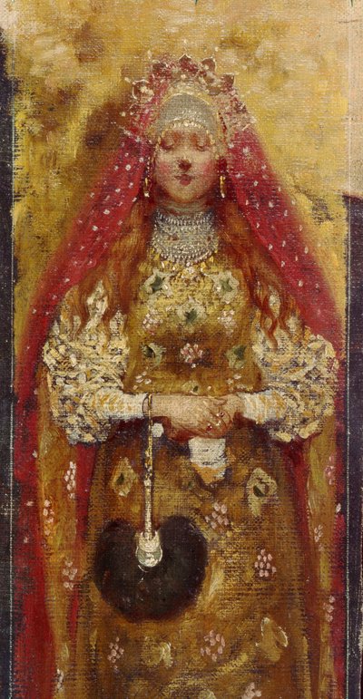 Donna boiarda (dettaglio) da Andrei Petrovich Ryabushkin