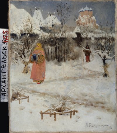 La passeggiata di una figlia di boiardo da Andrei Petrovich Ryabushkin