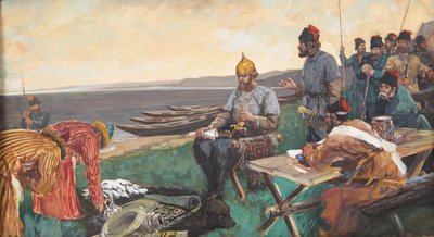 Il dono, c. 1900 da Andrei Petrovich Ryabushkin