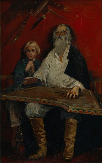 Il suonatore di gusli da Andrei Petrovich Ryabushkin