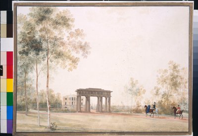 Ingresso al parco di Tsarskoye Selo da Andrei Yefimovich Martynov
