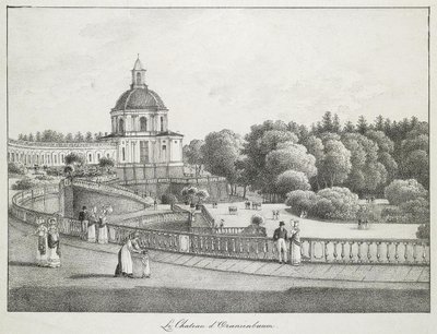 Veduta della Chiesa del Grande Palazzo a Oranienbaum, 1821-1822 da Andrei Yefimovich Martynov