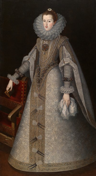 Regina Margherita di Spagna, c. 1610 da Andres Lopez Polanco