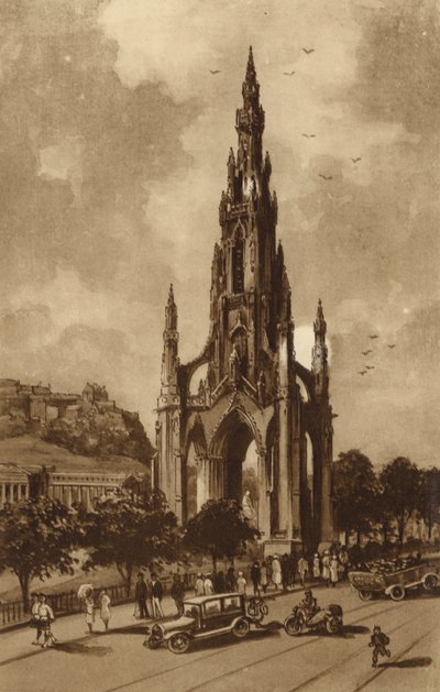 Edimburgo: Il Monumento a Scott, Princes Street da Andrew Allan