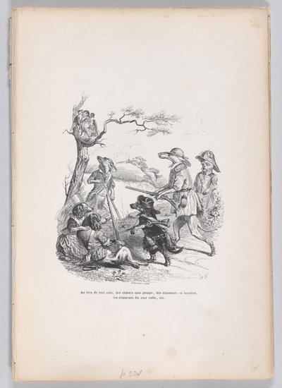 Invece di tutto questo... da Scene dalla Vita Privata e Pubblica degli Animali, ca. 1837-47 da Andrew Best Leloir