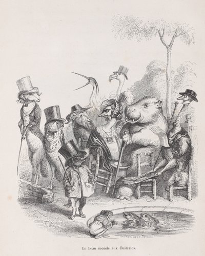 Il bel mondo delle Tuileries da Scene della vita privata e pubblica, ca. 1837-47 da Andrew Best Leloir