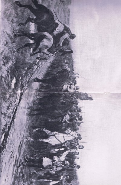 Cromwell a Dunbar, 3 settembre 1650, illustrazione da British Battles on Land and Sea, 1915 da Andrew Carrick Gow