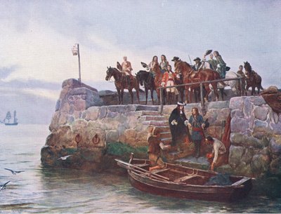 La causa persa: La fuga di Giacomo II dopo la battaglia del Boyne 1690, illustrazione da 