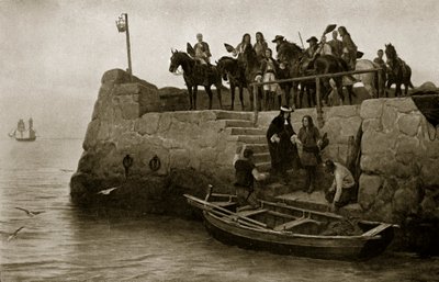 La fuga di Giacomo II, illustrazione da 