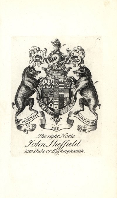 Stemma e cresta del nobile John Sheffield da Andrew Johnston