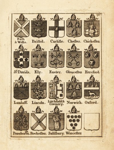 Stemma dei Vescovi di Bath & Wells, Bristol, Carlisle, Chester, Chichester, ecc. da Andrew Johnston