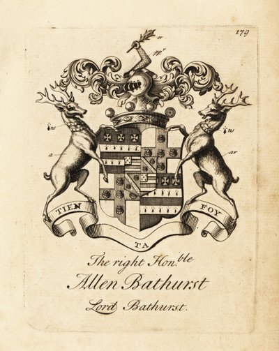 Stemma del Diritto Onorevole Allen Bathurst, Lord Bathurst da Andrew Johnston