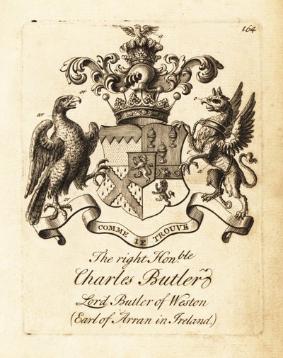 Stemma del Onorevole Tenente Generale Charles Butler da Andrew Johnston