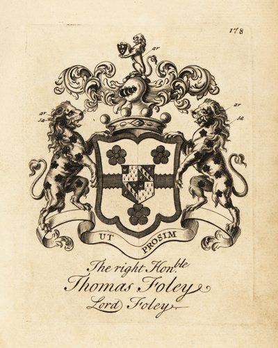 Stemma del Diritto Onorevole Thomas Foley, Lord Foley da Andrew Johnston