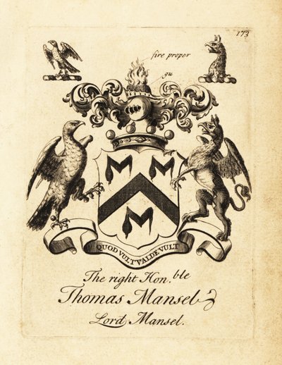 Stemma del Onorevole Thomas Mansel, Lord Mansel da Andrew Johnston