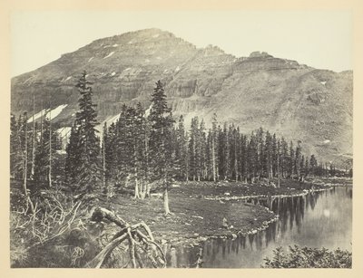 Lago alla testa del fiume Bear, Monte Uintah da Andrew Joseph Russell
