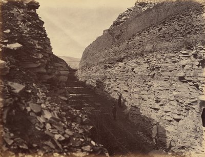 Piastra 22. Taglio della Roccia Ardente, 1869 (foto) da Andrew Joseph Russell