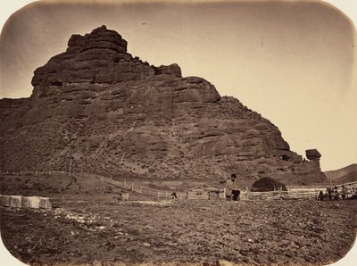 Piastra 34. Roccia della sentinella, Valle del Weber, 1869 (foto) da Andrew Joseph Russell