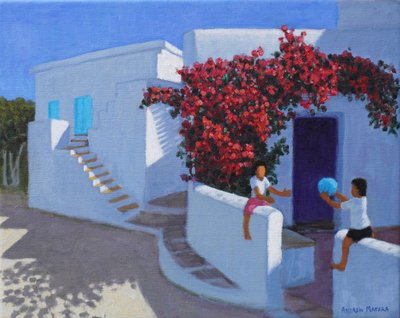 Gioco con la palla, Samos, Grecia, 2022 da Andrew Macara