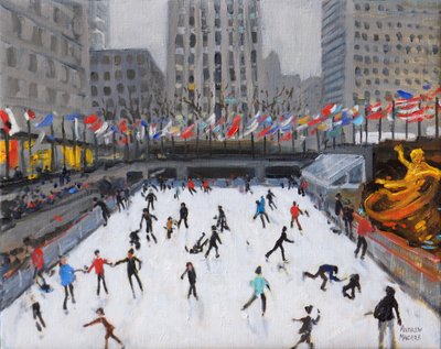 Pattinaggio natalizio, Rockerfeller Ice Rink, New York da Andrew Macara