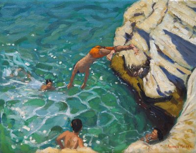Tuffi e nuoto, Skiathos, 2016 da Andrew Macara
