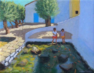 Stagno dei pesci, Milos, Grecia da Andrew Macara