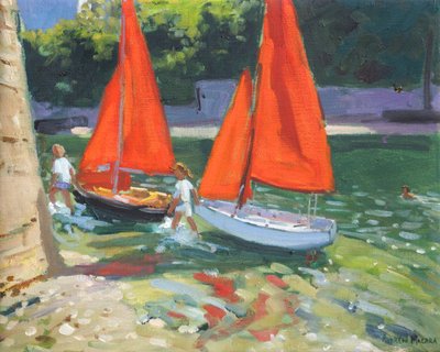Ragazze con barche a vela da Andrew Macara