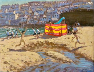 Frangivento arancione e giallo, St Ives da Andrew Macara