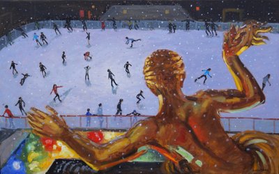 Prometeo, Rockefeller Ice Rink, New York, 2018 da Andrew Macara