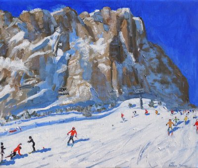 Sciando giù dalla montagna, Selva Gardena da Andrew Macara