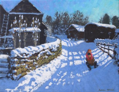 Slittino, vicino a Wintercroft Lane vicino a Dovedale e Thorpe. Ashbourne, 2021 da Andrew Macara