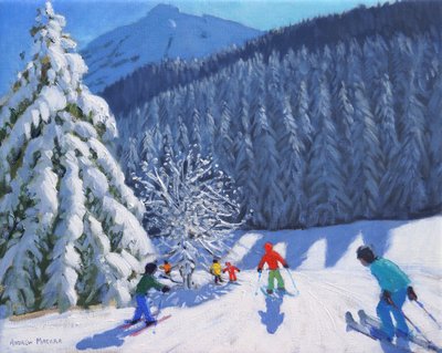 Alberi coperti di neve, La Clusaz, Francia, 2015 da Andrew Macara
