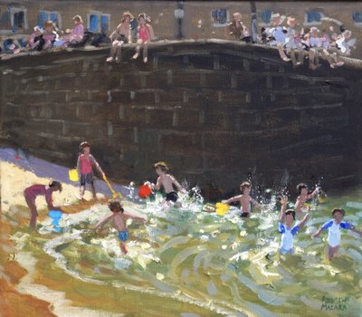 Schizzi nel porto di Tenby, 2016 da Andrew Macara