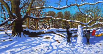 Il pupazzo di neve, Calke Abbey, Ticknall, Derby, 2022 da Andrew Macara