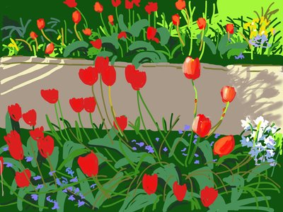 Tulipani e coccinelle, 2017 da Andrew Macara