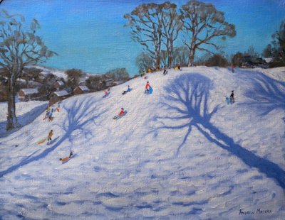 Ombre di due alberi, Bolehill, Wirksworth, 2009 da Andrew Macara