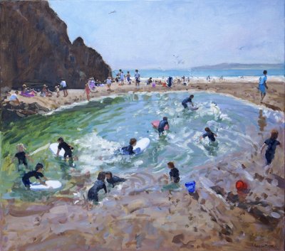 Giovani surfisti, Tenby, 2016 da Andrew Macara