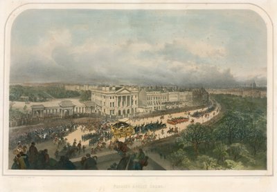 Parata che passa davanti ad Apsley House, Hyde Park Corner, Piccadilly, Londra da Andrew Maclure