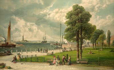 Castle Garden, New York, pub. 1887 da Andrew Melrose