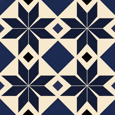 Piastrella spagnola blu, 2018 da Andrew Watson