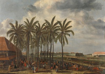 Il castello di Batavia visto da Kali Besar West da Andries Beeckman