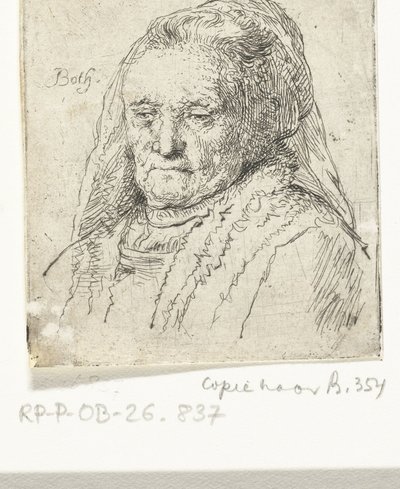 Busto ritratto della madre di Rembrandt da Andries Both