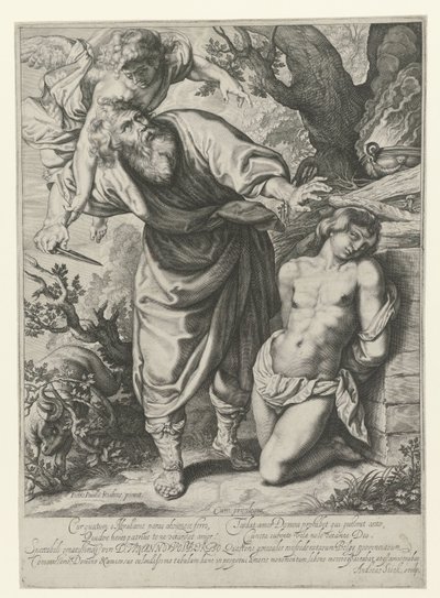 Sacrificio di Isacco da Andries Jacobsz. Stock