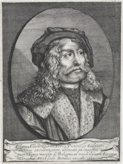Ritratto di Albrecht Dürer da Andries Jacobsz. Stock